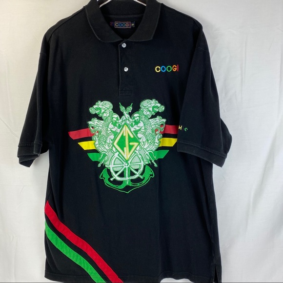 COOGI Other - COOGI Short Sleeve Polo Top Big Logo SZ 3X
